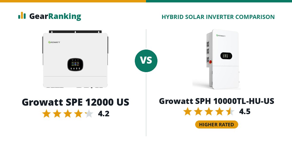 Growatt SPE 12000 US vs Growatt SPH 10000TL-HU-US
