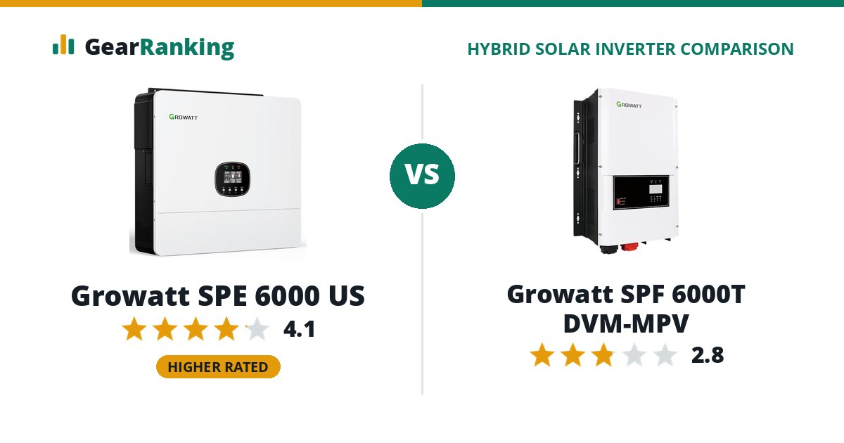 Growatt SPE 6000 US vs Growatt SPF 6000T DVM-MPV