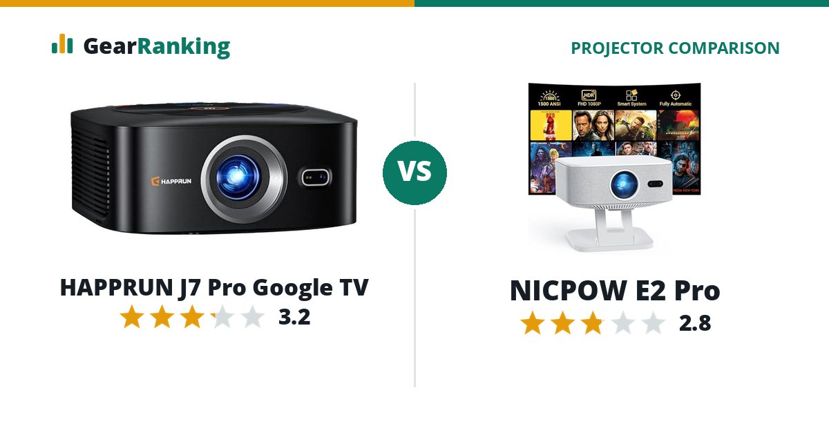 HAPPRUN J7 Pro Google TV vs NICPOW E2 Pro