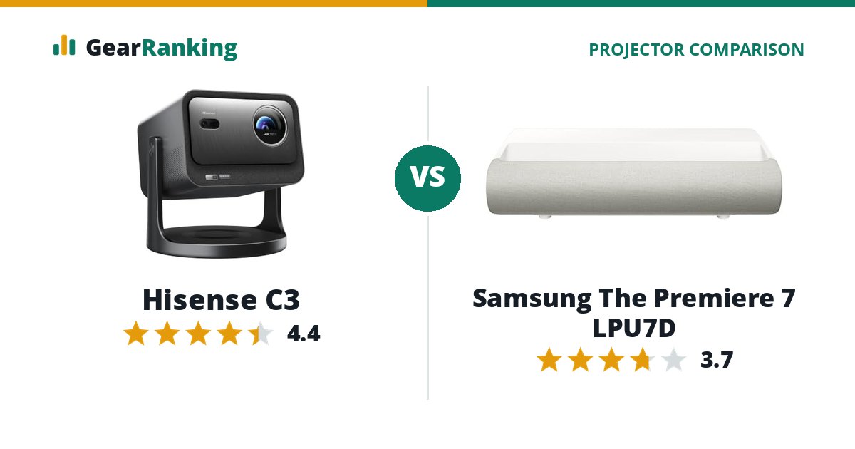 Hisense C3 vs Samsung The Premiere 7 LPU7D