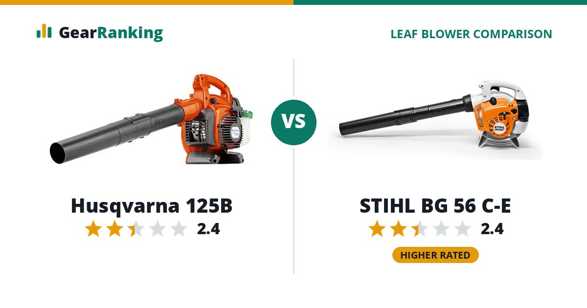 Husqvarna 125B vs STIHL BG 56 C-E