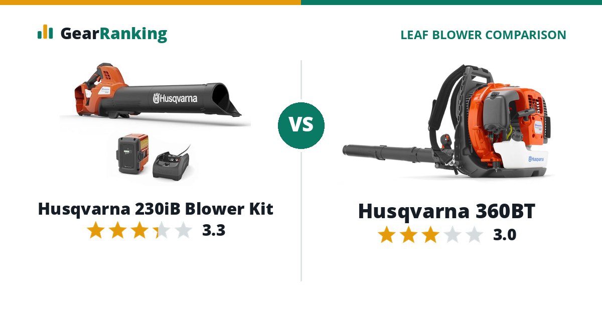 Husqvarna 230iB Blower Kit vs Husqvarna 360BT