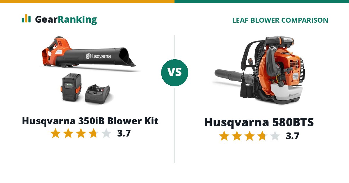 Husqvarna 350iB Blower Kit vs Husqvarna 580BTS