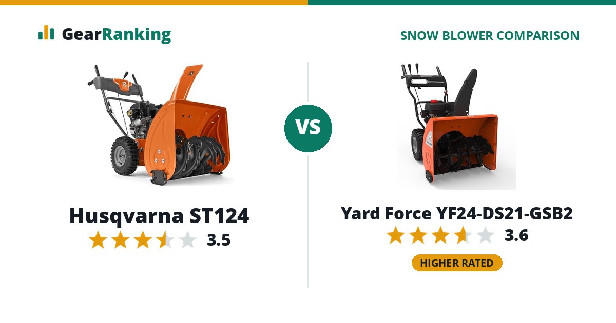 Husqvarna ST124 vs Yard Force YF24-DS21-GSB2