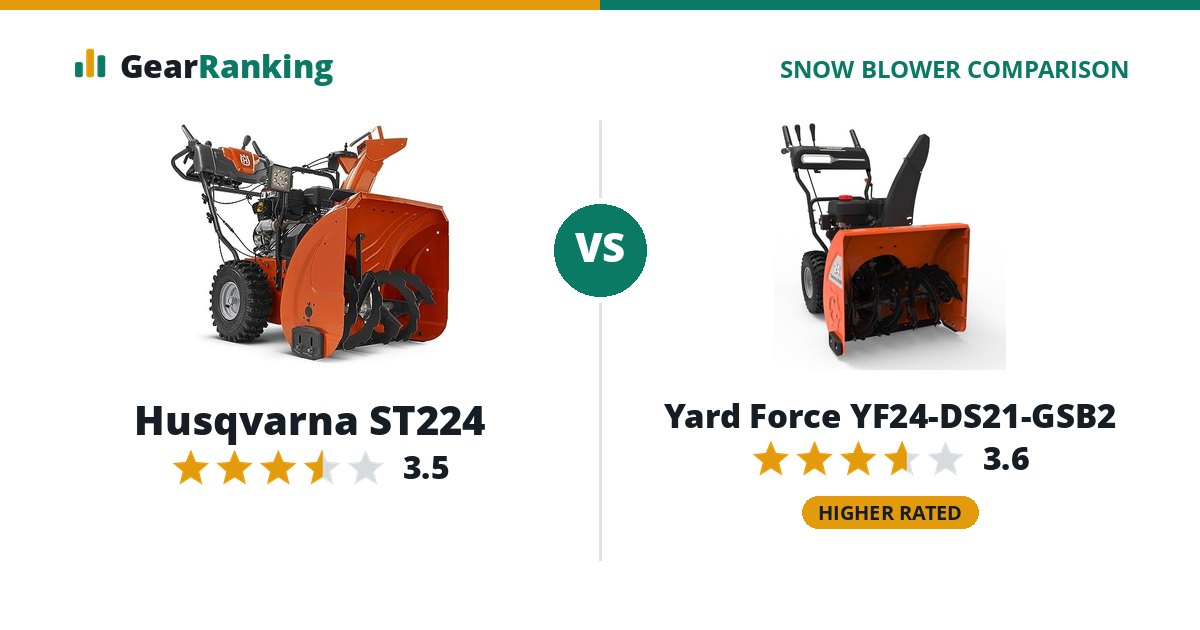 Husqvarna ST224 vs Yard Force YF24-DS21-GSB2