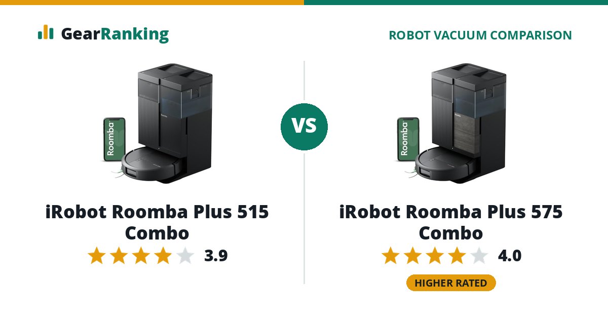 iRobot Roomba Plus 515 Combo vs iRobot Roomba Plus 575 Combo
