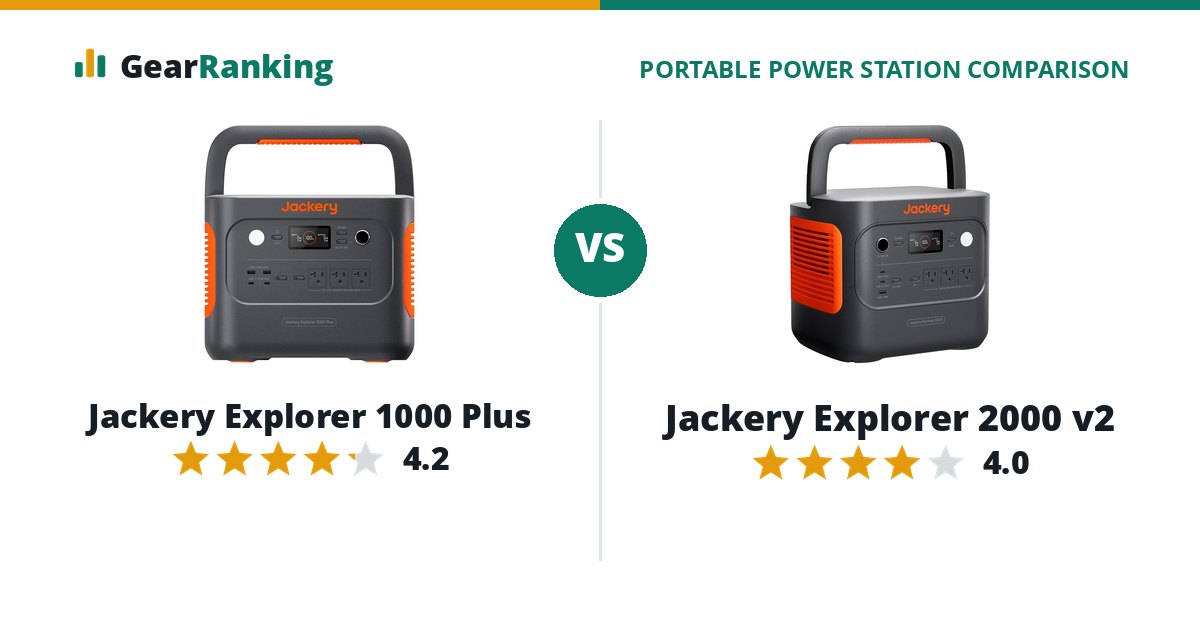 Jackery Explorer 1000 Plus vs Jackery Explorer 2000 v2