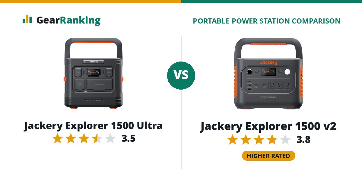Jackery Explorer 1500 Ultra vs Jackery Explorer 1500 v2