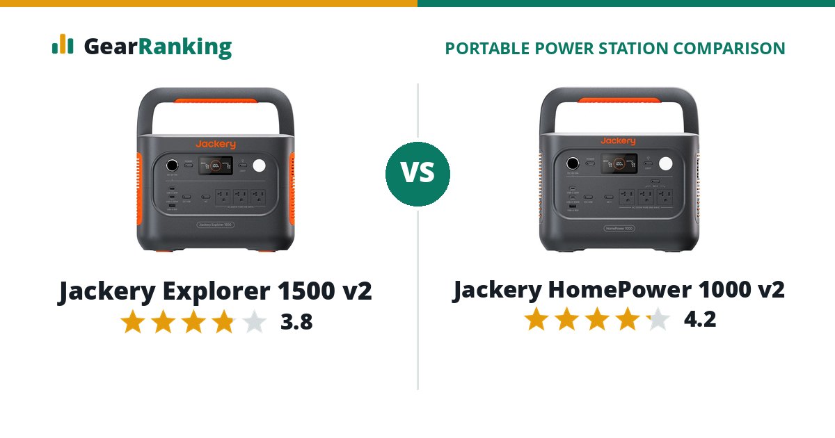 Jackery Explorer 1500 v2 vs Jackery HomePower 1000 v2