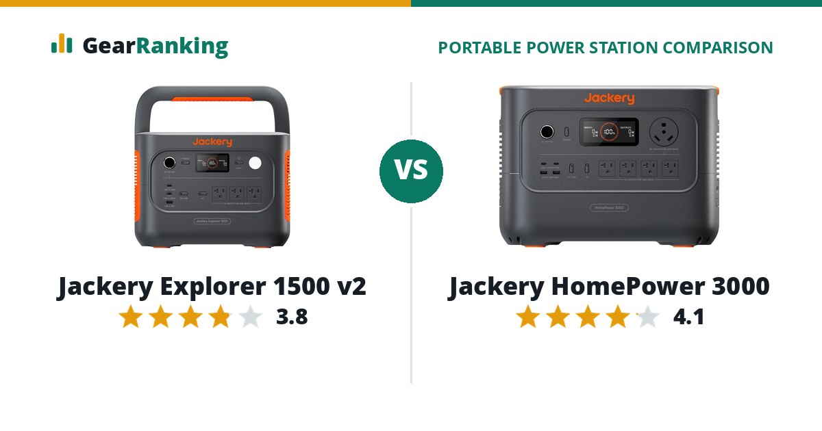 Jackery Explorer 1500 v2 vs Jackery HomePower 3000