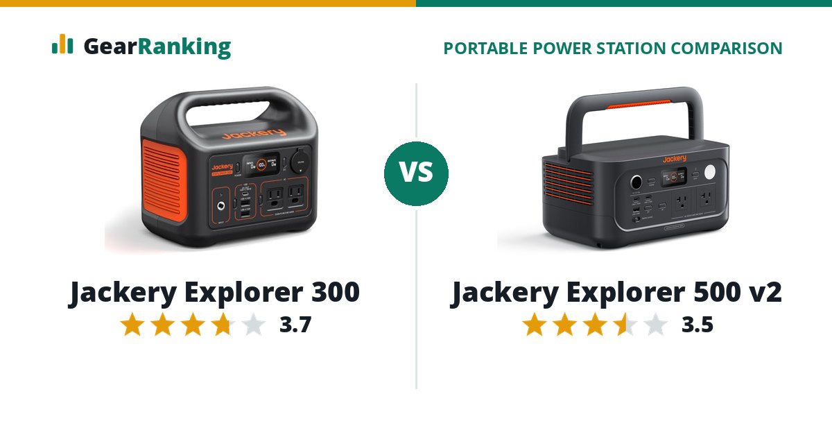 Jackery Explorer 300 vs Jackery Explorer 500 v2