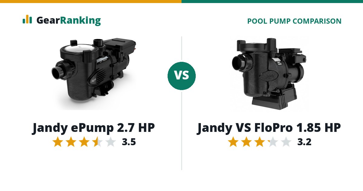 Jandy ePump 2.7 HP vs Jandy VS FloPro 1.85 HP