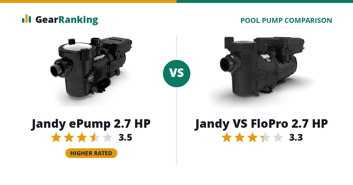 Jandy ePump 2.7 HP vs Jandy VS FloPro 2.7 HP