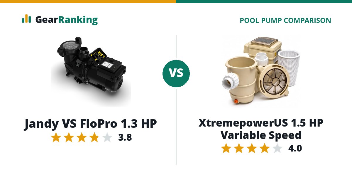 Jandy VS FloPro 1.3 HP vs XtremepowerUS 1.5 HP Variable Speed