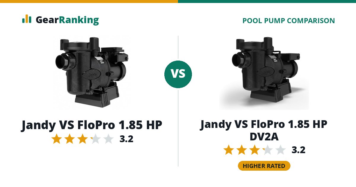 Jandy VS FloPro 1.85 HP vs Jandy VS FloPro 1.85 HP DV2A