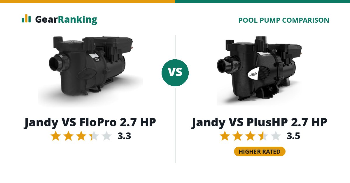Jandy VS FloPro 2.7 HP vs Jandy VS PlusHP 2.7 HP
