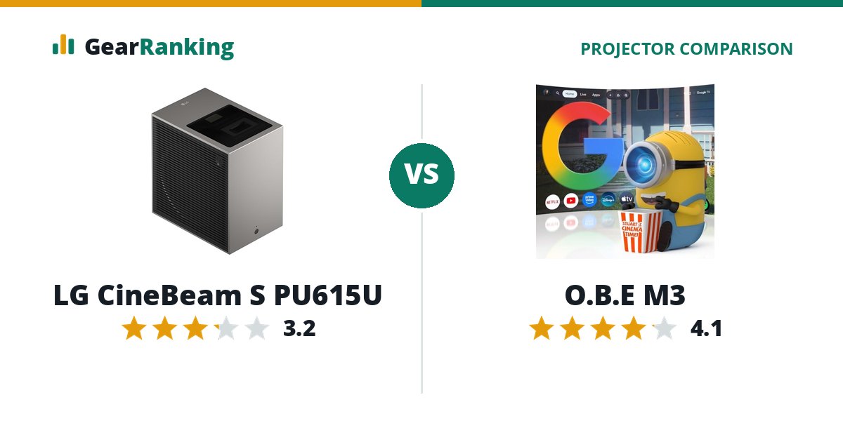 LG CineBeam S PU615U vs O.B.E M3