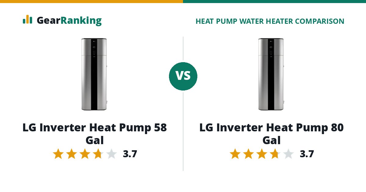 LG Inverter Heat Pump 58 Gal vs LG Inverter Heat Pump 80 Gal