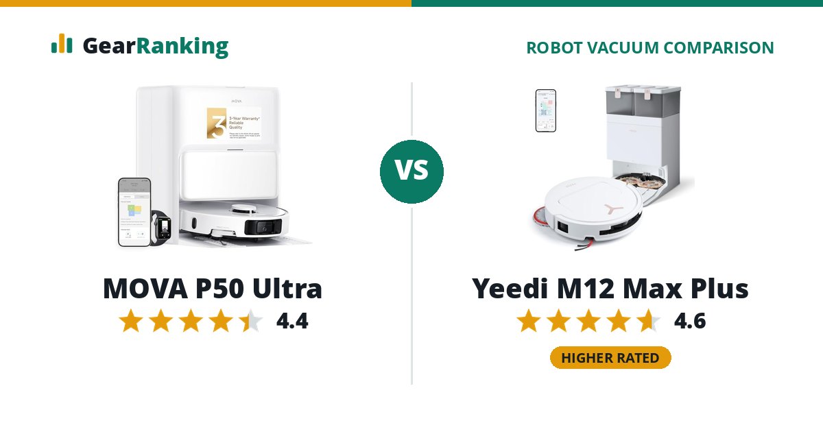 MOVA P50 Ultra vs Yeedi M12 Max Plus