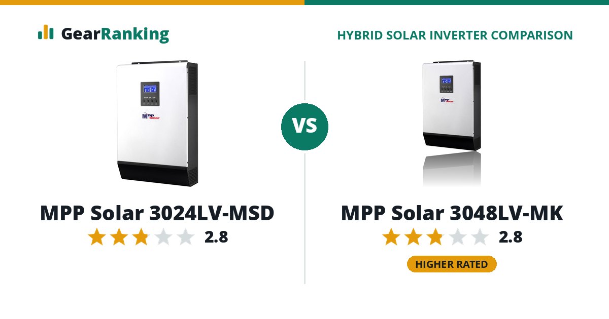 MPP Solar 3024LV-MSD vs MPP Solar 3048LV-MK