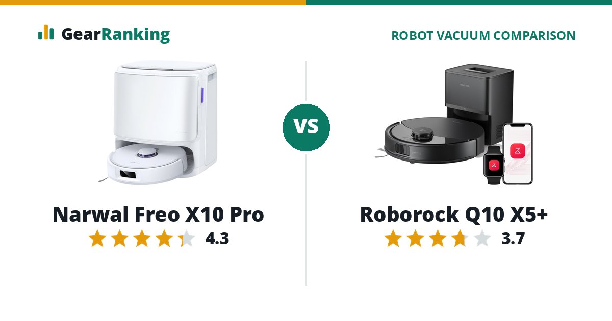 Narwal Freo X10 Pro vs Roborock Q10 X5+