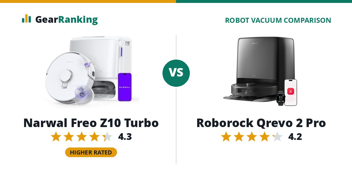 Narwal Freo Z10 Turbo vs Roborock Qrevo 2 Pro