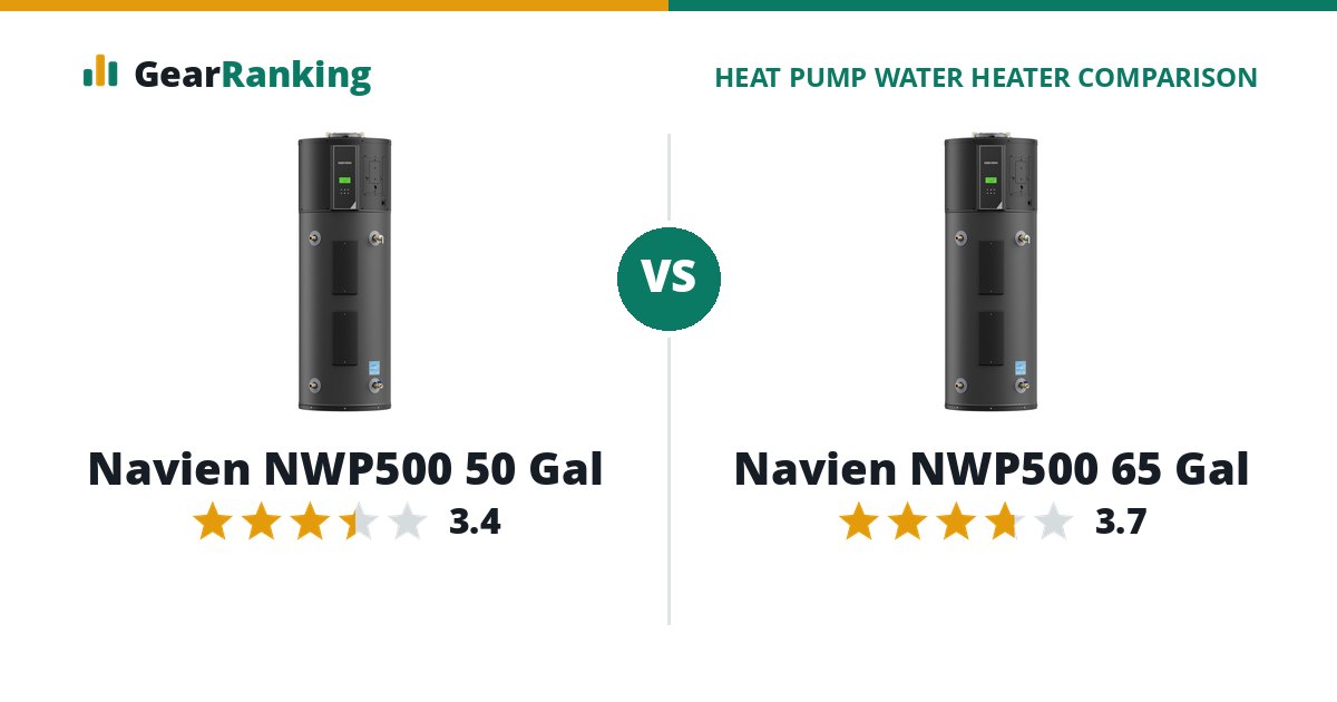 Navien NWP500 50 Gal vs Navien NWP500 65 Gal
