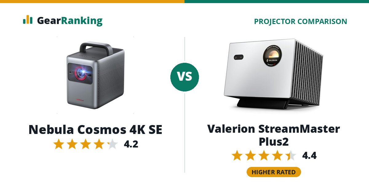 Nebula Cosmos 4K SE vs Valerion StreamMaster Plus2