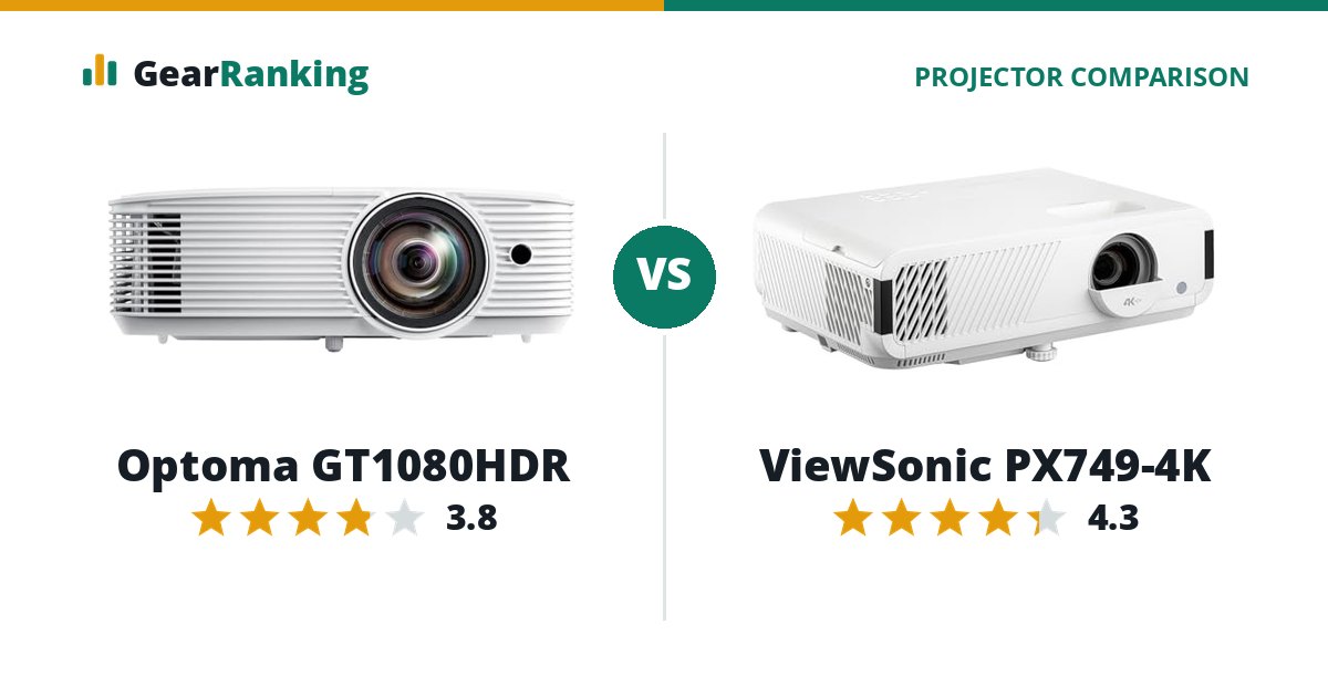 Optoma GT1080HDR vs ViewSonic PX749-4K