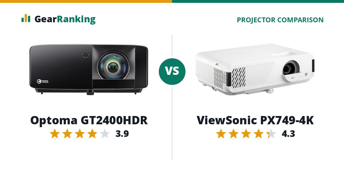 Optoma GT2400HDR vs ViewSonic PX749-4K