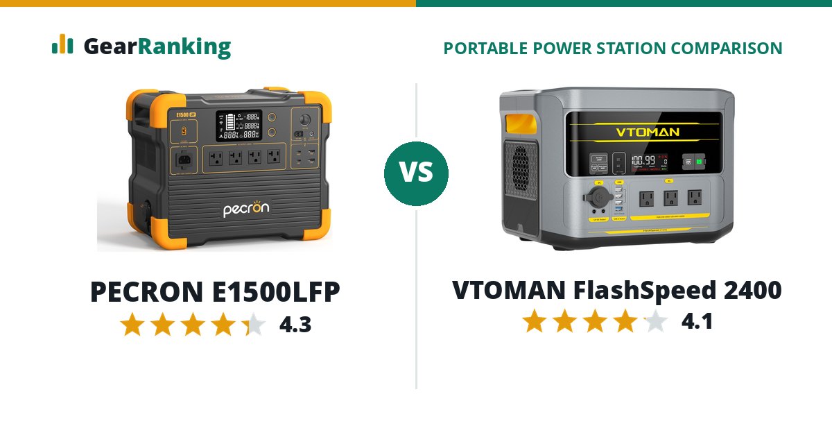 PECRON E1500LFP vs VTOMAN FlashSpeed 2400