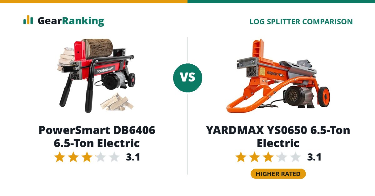PowerSmart DB6406 6.5-Ton Electric vs YARDMAX YS0650 6.5-Ton Electric