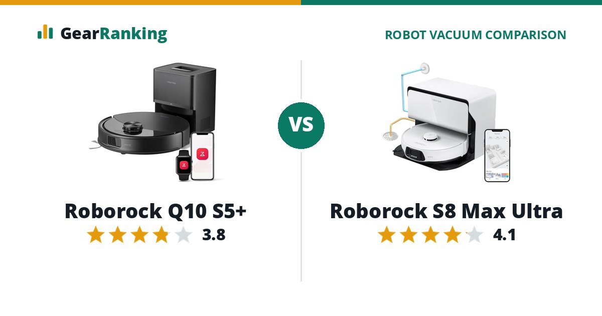 Roborock Q10 S5+ vs Roborock S8 Max Ultra