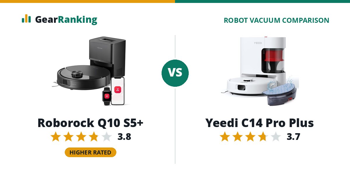 Roborock Q10 S5+ vs Yeedi C14 Pro Plus