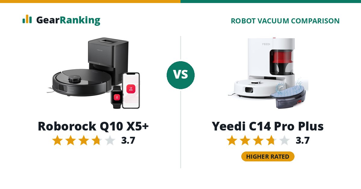 Roborock Q10 X5+ vs Yeedi C14 Pro Plus
