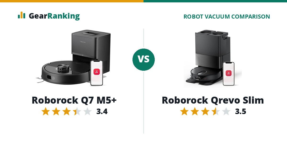 Roborock Q7 M5+ vs Roborock Qrevo Slim