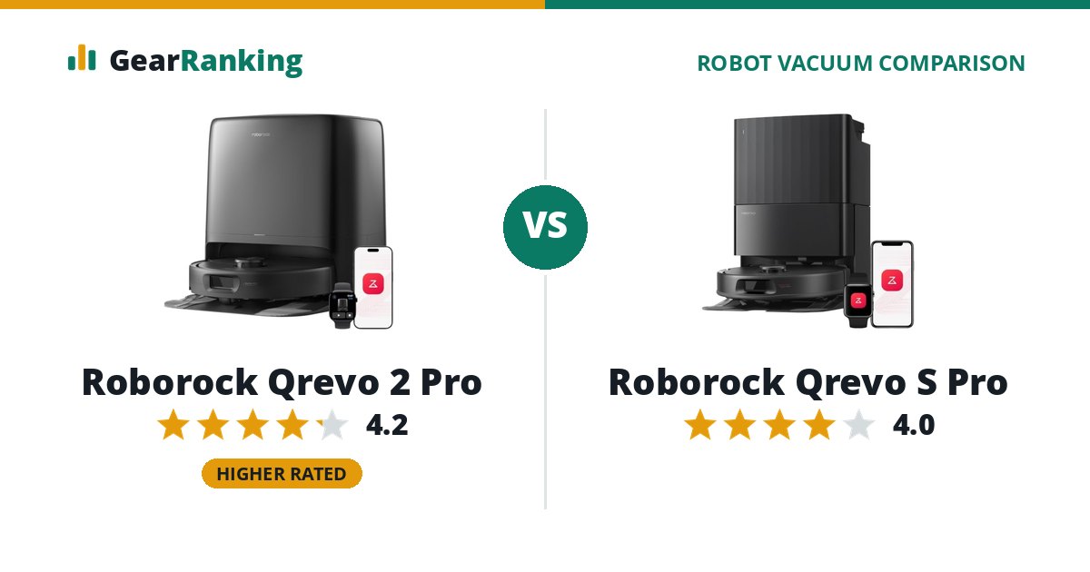 Roborock Qrevo 2 Pro vs Roborock Qrevo S Pro