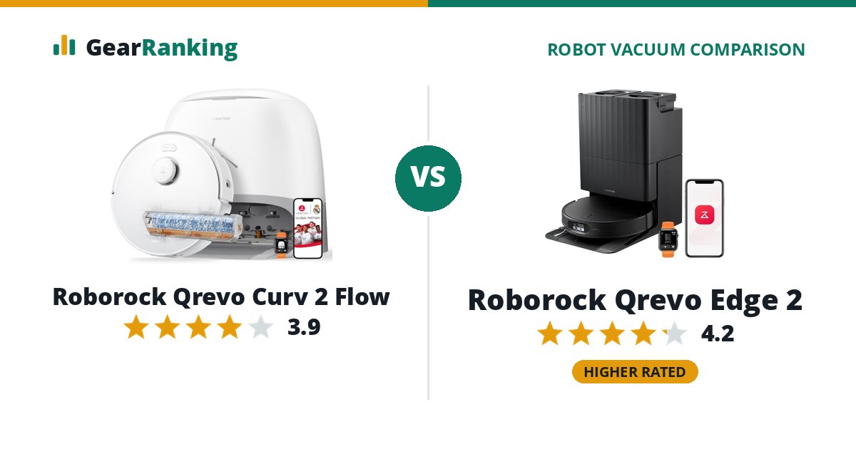 Roborock Qrevo Curv 2 Flow vs Roborock Qrevo Edge 2