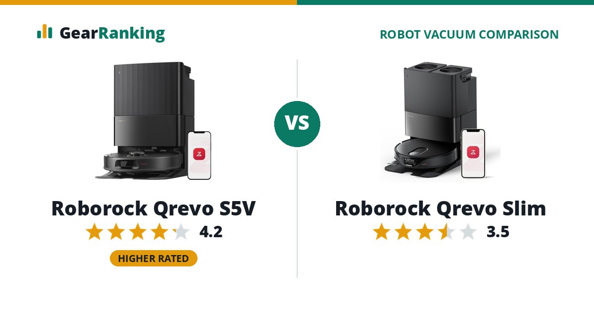 Roborock Qrevo S5V vs Roborock Qrevo Slim
