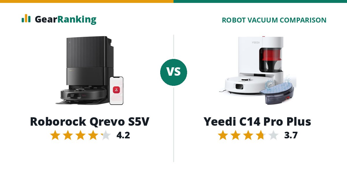 Roborock Qrevo S5V vs Yeedi C14 Pro Plus