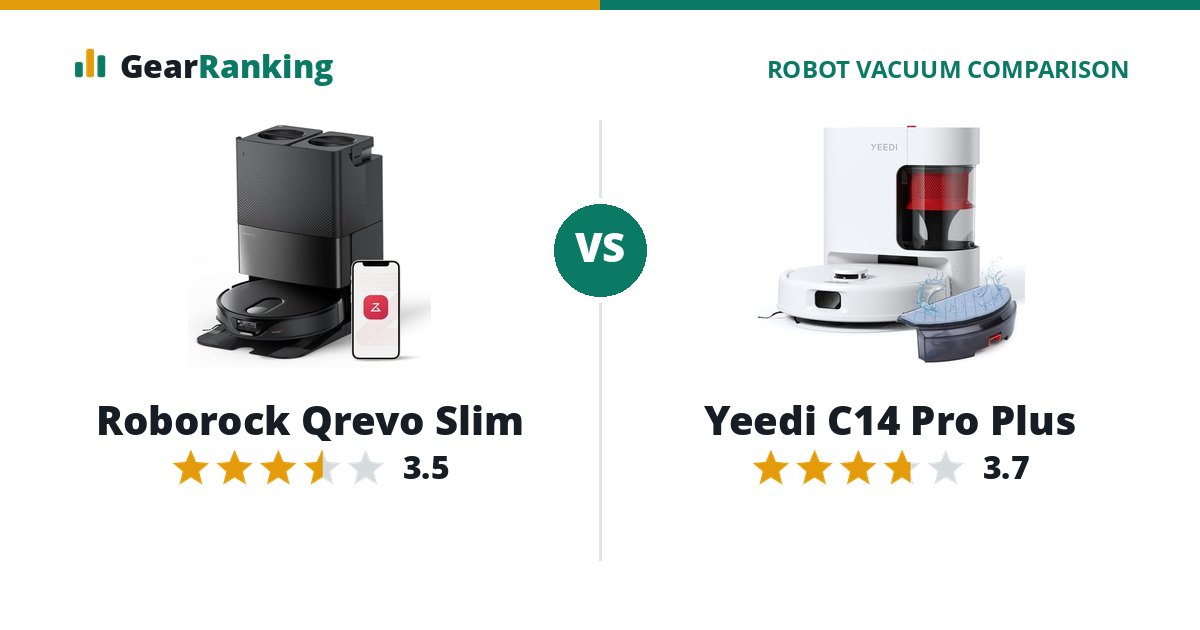 Roborock Qrevo Slim vs Yeedi C14 Pro Plus