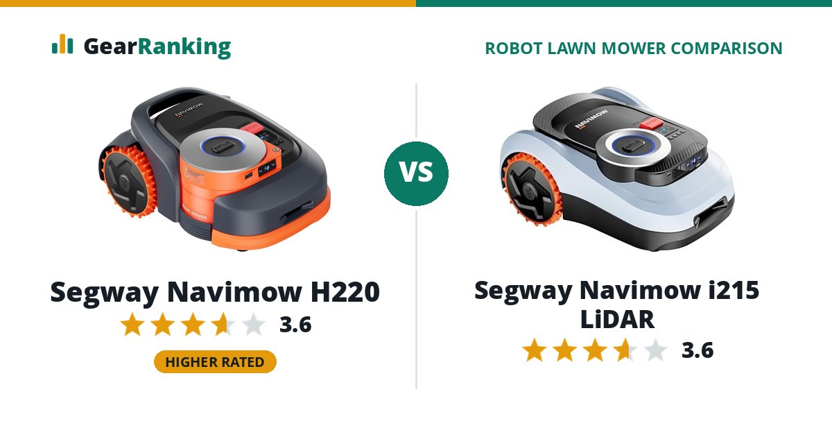 Segway Navimow H220 vs Segway Navimow i215 LiDAR