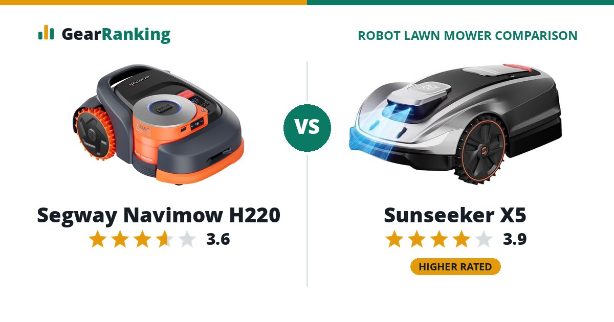 Segway Navimow H220 vs Sunseeker X5
