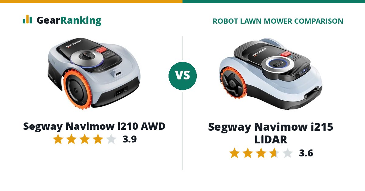 Segway Navimow i210 AWD vs Segway Navimow i215 LiDAR