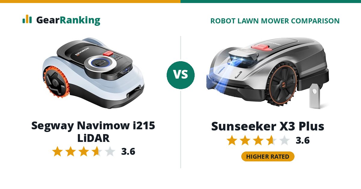 Segway Navimow i215 LiDAR vs Sunseeker X3 Plus