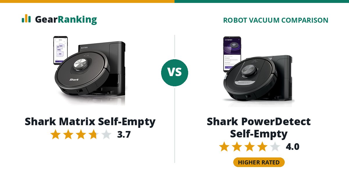 Shark Matrix Self-Empty vs Shark PowerDetect Self-Empty