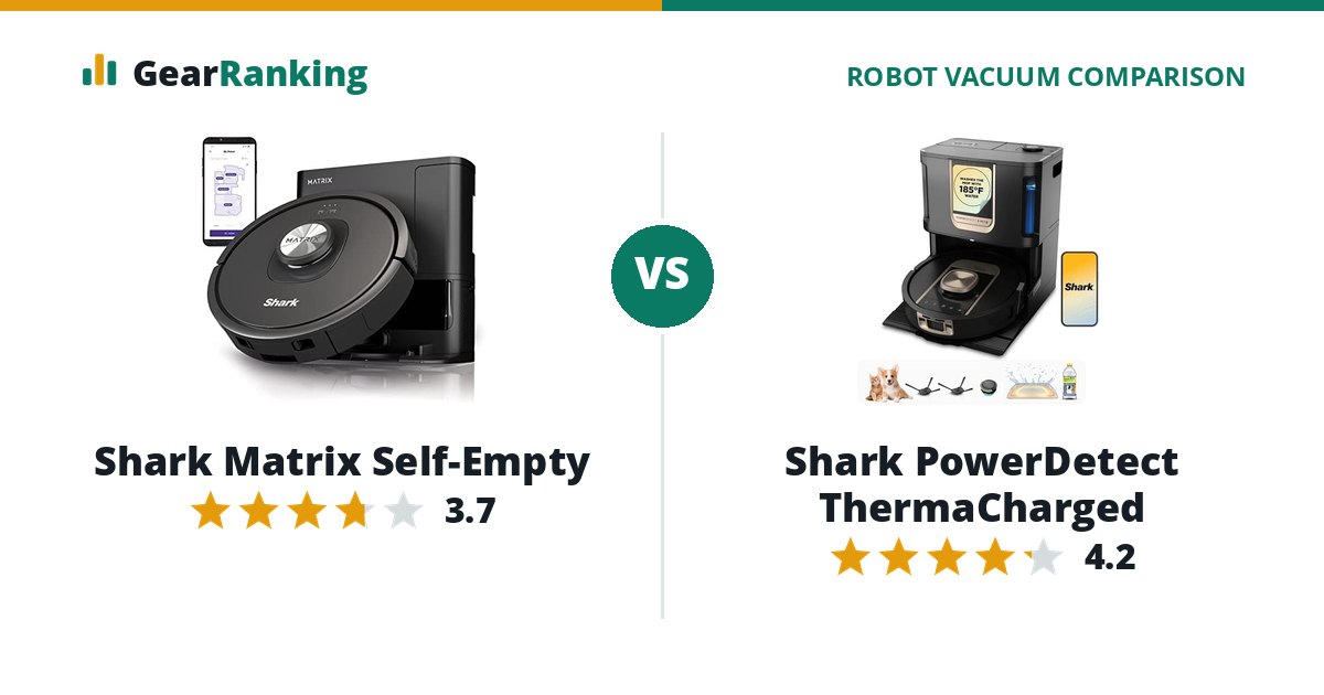 Shark Matrix Self-Empty vs Shark PowerDetect ThermaCharged