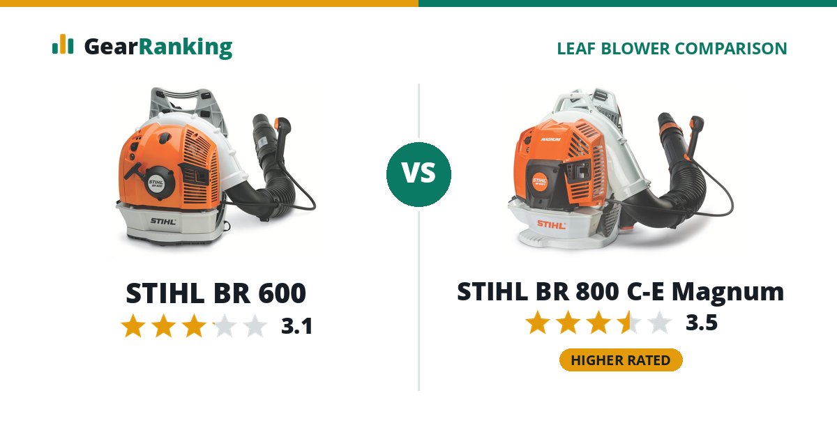 STIHL BR 600 vs STIHL BR 800 C-E Magnum