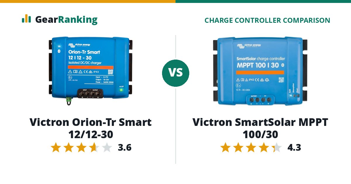 Victron Orion-Tr Smart 12/12-30 vs Victron SmartSolar MPPT 100/30