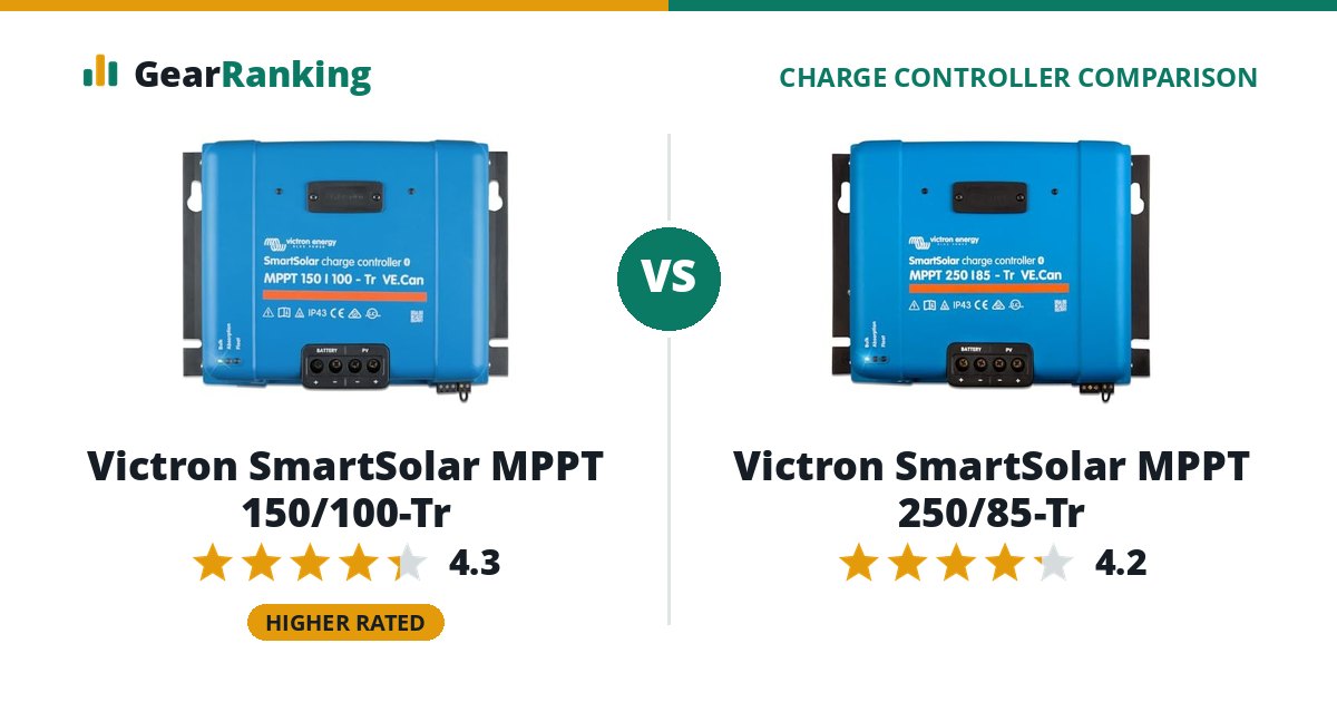 Victron SmartSolar MPPT 150/100-Tr vs Victron SmartSolar MPPT 250/85-Tr